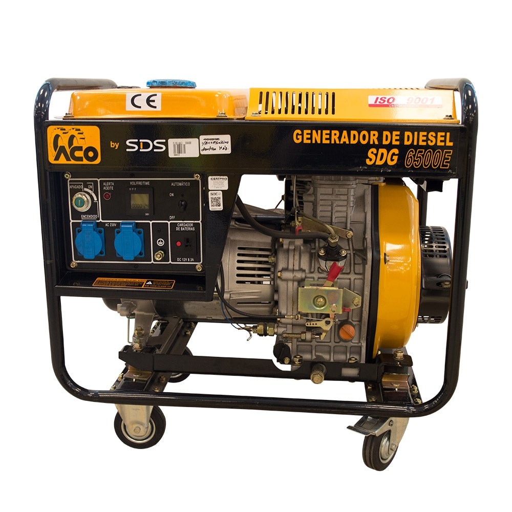Generador Diesel Part Eléctrica 5600W 220V SDG6500E SDS POWER